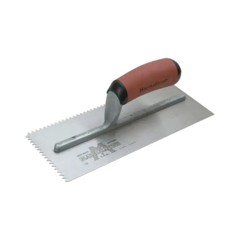 Marshalltown M702SD Wooden Handle Square Notched Trowel