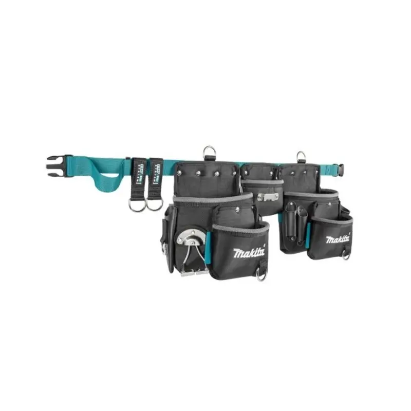 Makita Tool Belt Set With 3 Pouches, 5 Pockets, 30 Holders 640x145x270mm