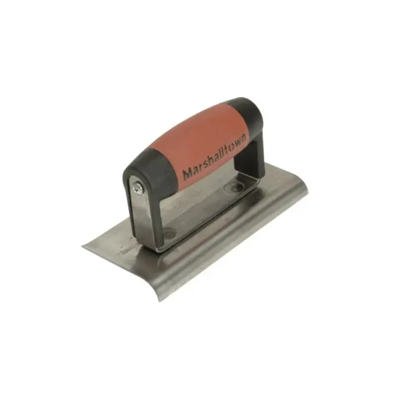 Marshalltown M/T176D 176D Cement Edger Curved & Straight End DuraSoft Handle - 6 x 3in