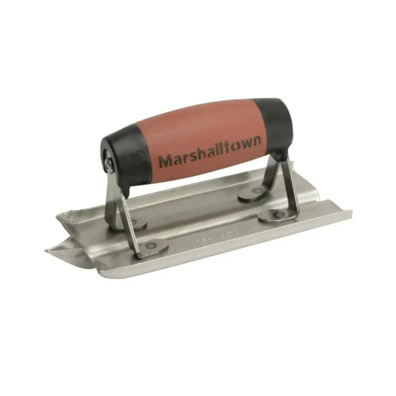 Marshalltown M/T180D M180D Stainless Steel Groover Trowel DuraSoft Handle 6 x 3in