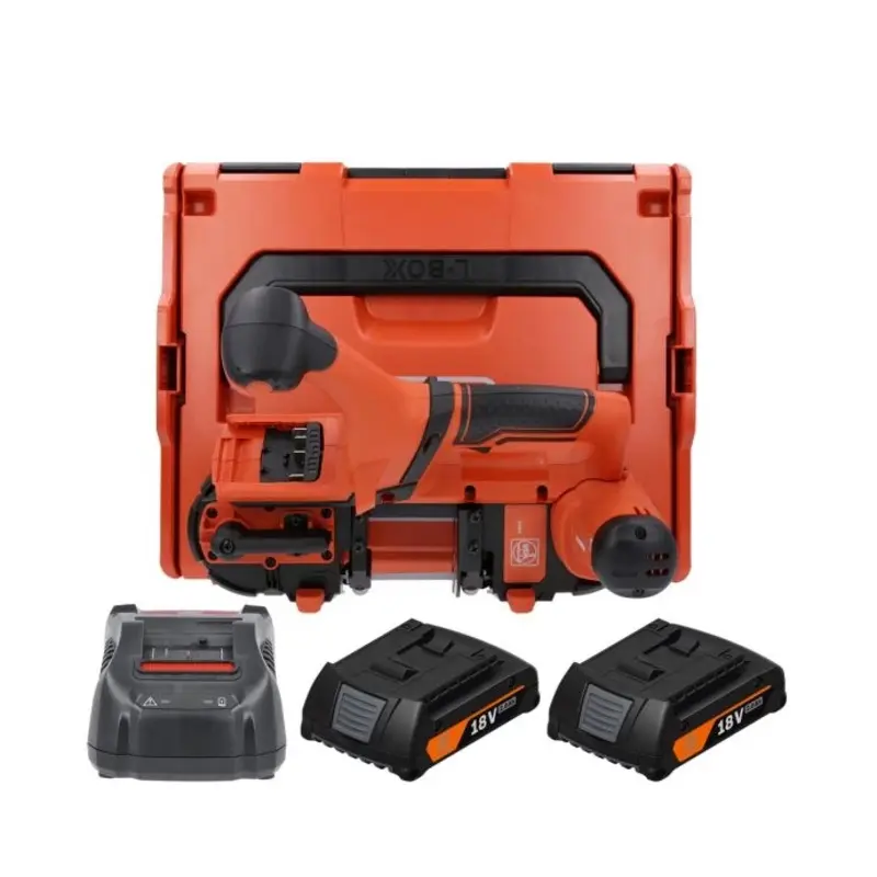 Fein ABAS 18-63 AS 18V Cordless Band Saw 63.5 mm With 2 x 2Ah Batteries, Charger & Case