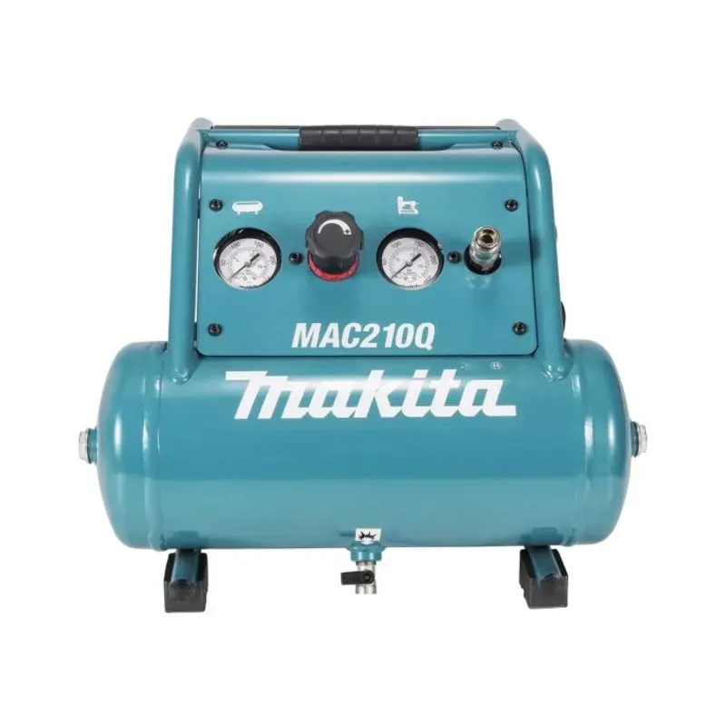 Makita Air Compressor MAC210Q/2 Corded 240V Oil-Free 9.3 Bar 48 L/min 650W Bare Unit