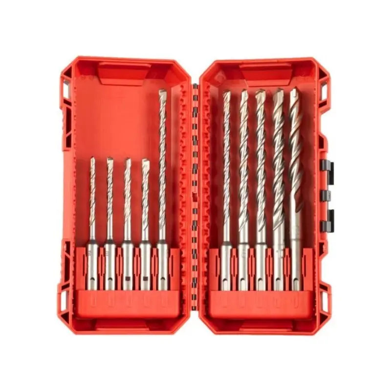 Milwaukee 4932492117 10 Piece SDS Plus M2 Drill Bit Set
