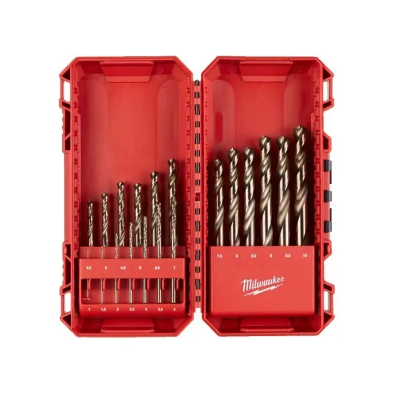Milwaukee 4932493867 Shockwave Red Cobalt HSS-G 19 Pieces Metal Drill Bit Set