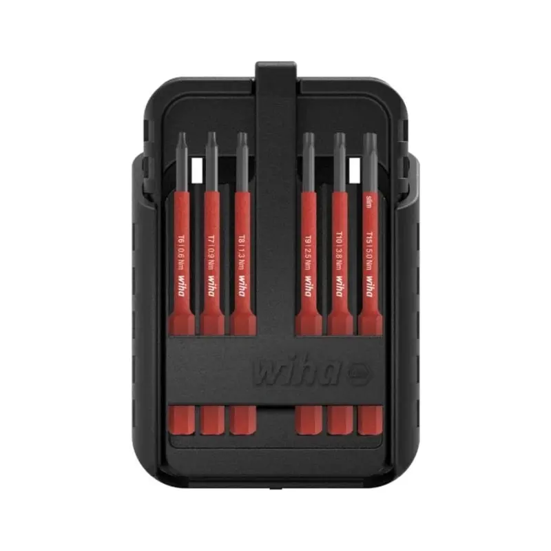 Wiha WHA43161 slimBit electric TORX/TORX PLUS Bit Set, 15 Piece