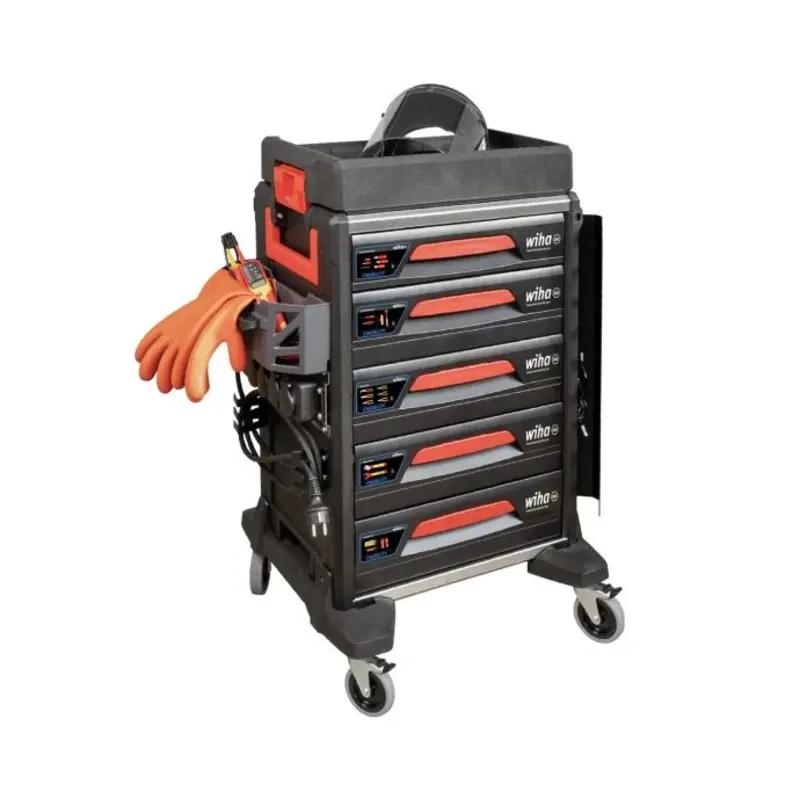 Wiha WHA44423 113 Piece eMobility Workshop Trolley Set