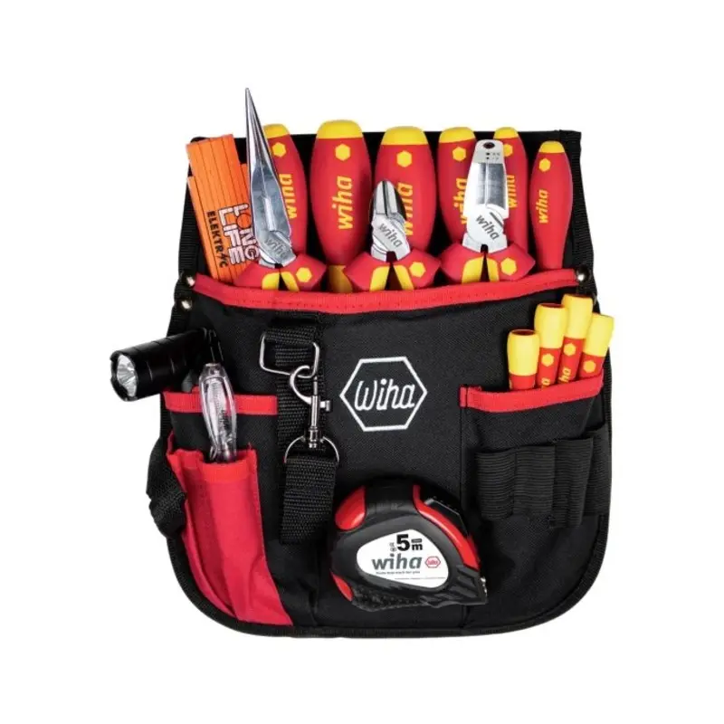 Wiha WHA44574 18 Piece Electrician Tool Set (inc. Belt Pouch)