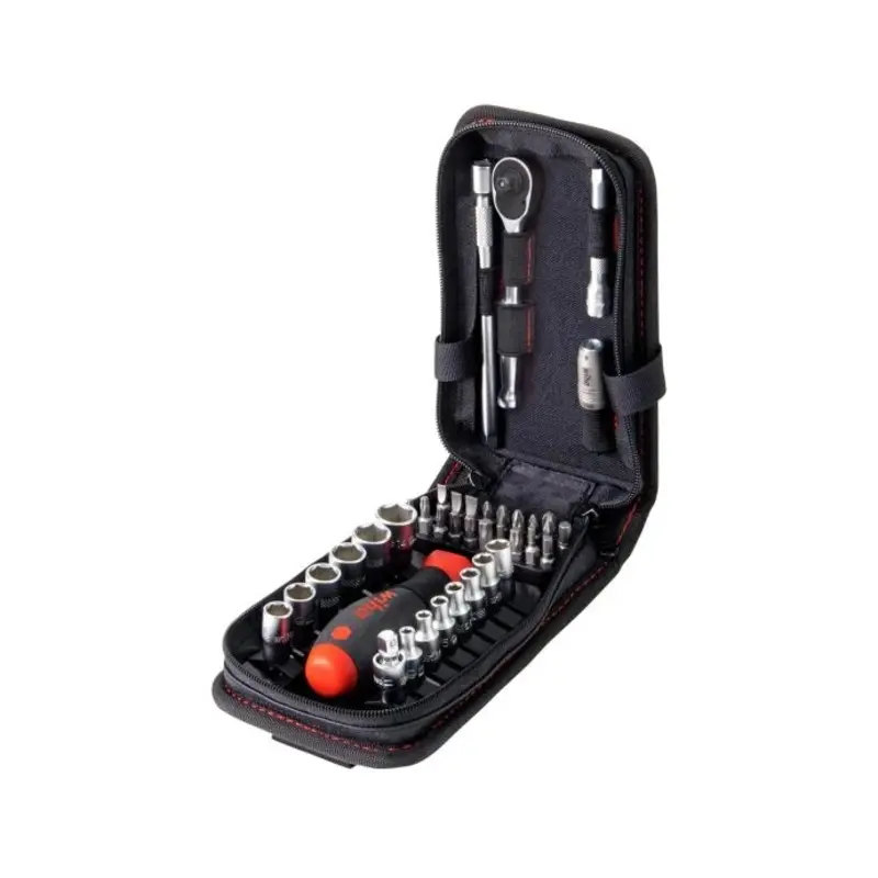 Wiha WHA44684 1/4in Nut Driver & 40 Piece Bit Set