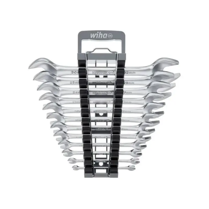 Wiha WHA44753 Double Open-End Spanner Set, 12 Piece