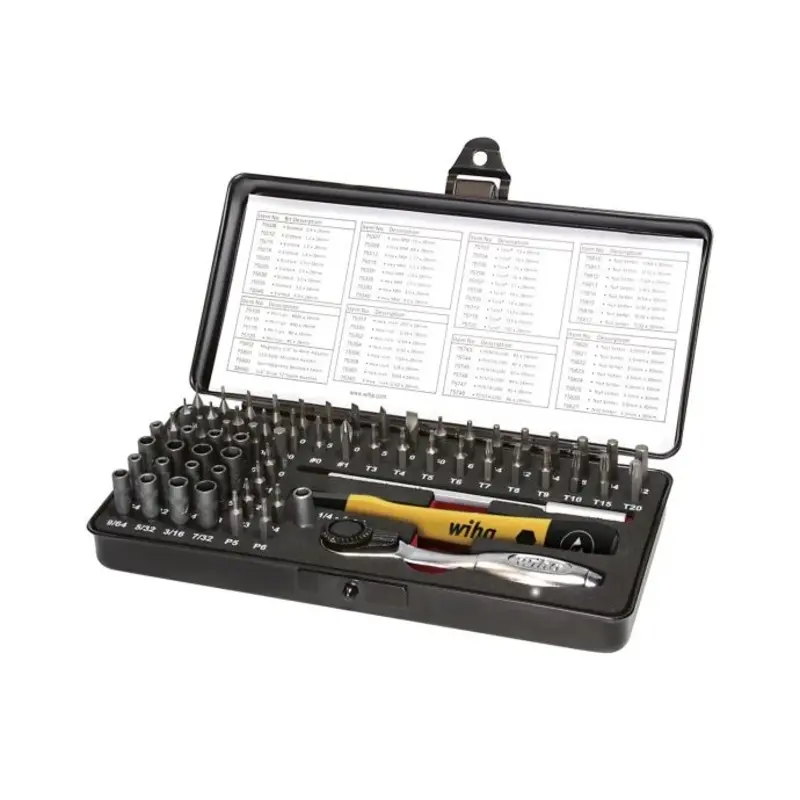Wiha WHA39971 ESD 66 Piece Micro-bit Set in Case