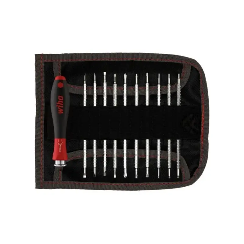 Wiha WHA27820 SYSTEM 4 SoftFinish Interchangeable Screwdriver Set, 12 Piece
