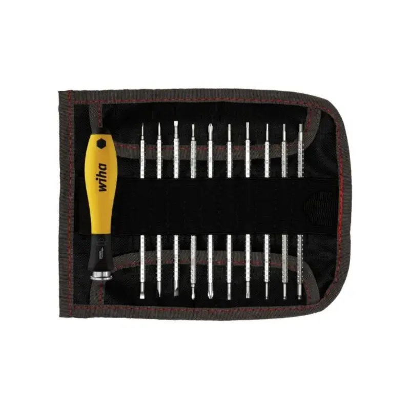 Wiha WHA31499 SYSTEM 4 SoftFinish ESD Interchangeable Screwdriver Set, 12 Piece