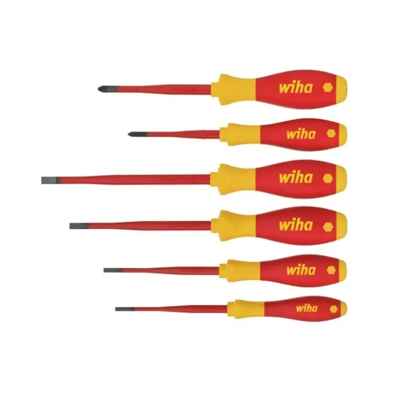 Wiha WHA35389 SoftFinish Screwdriver Set, 6 Piece
