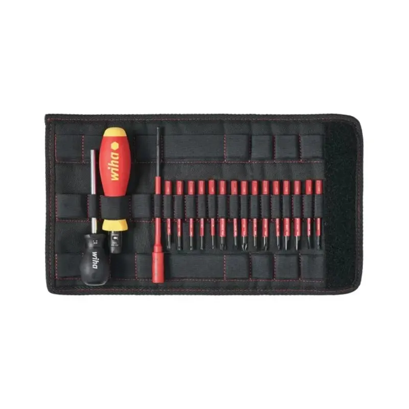 Wiha WHA36791 TorqueVario -S electric Screwdriver Set, 19 Piece