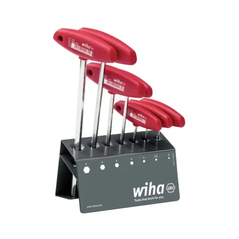 Wiha WHA00953 L-key with 8 Piece T-handle Set