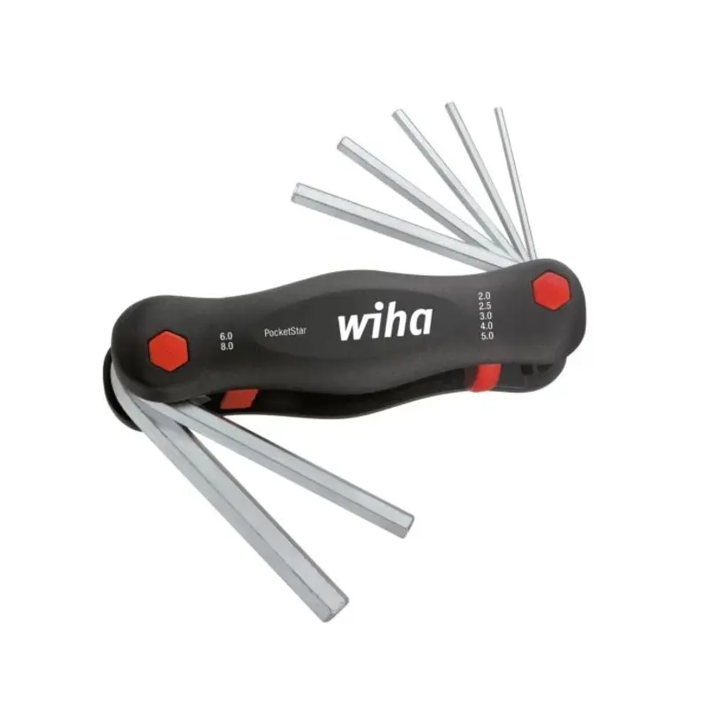 Wiha WHA23041 2-8mm PocketStar 7 Piece Hex Key Set