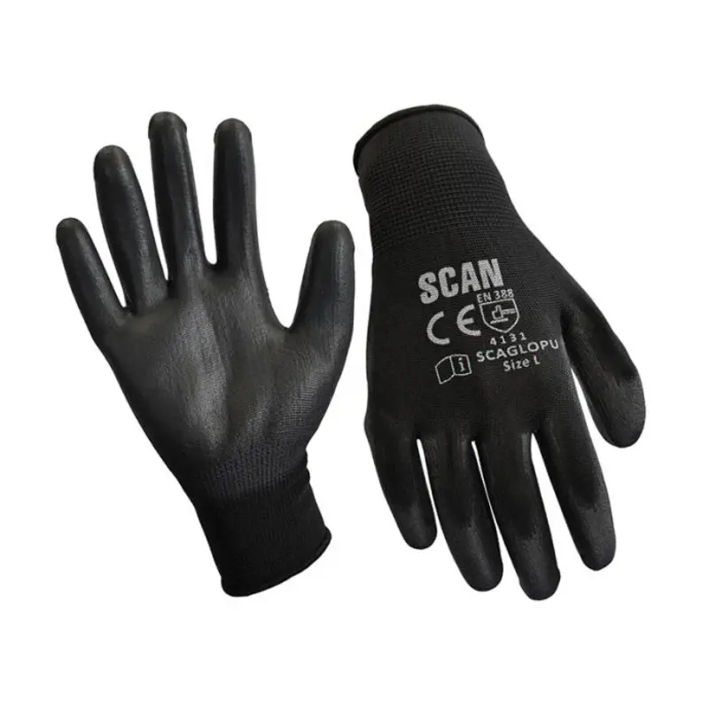 Scan Black PU Coated Gloves 240 Pairs