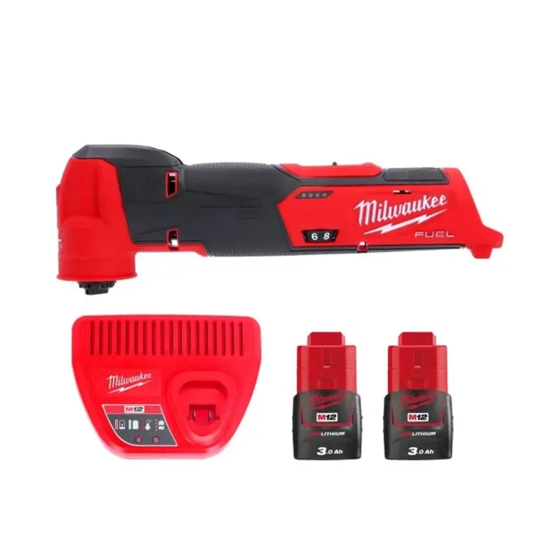 Milwaukee M12FMT 12V Cordless Fuel Multi Tool With 2 x 3.0Ah Batteries & Charger