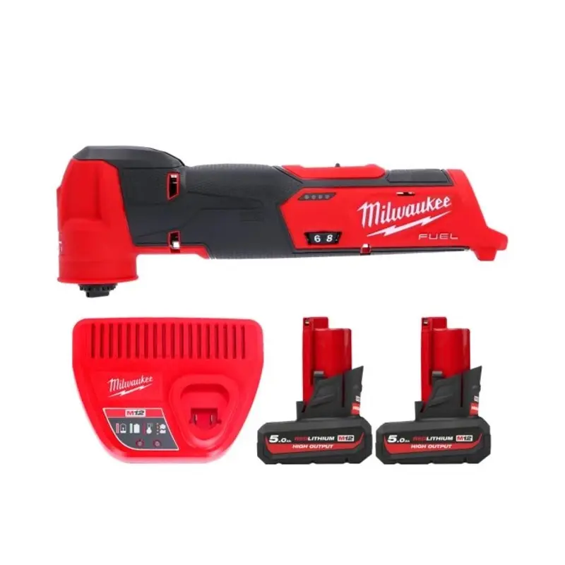 Milwaukee M12FMT 12V Cordless Fuel Multi Tool With 2 x 5.0Ah Batteries & Charger