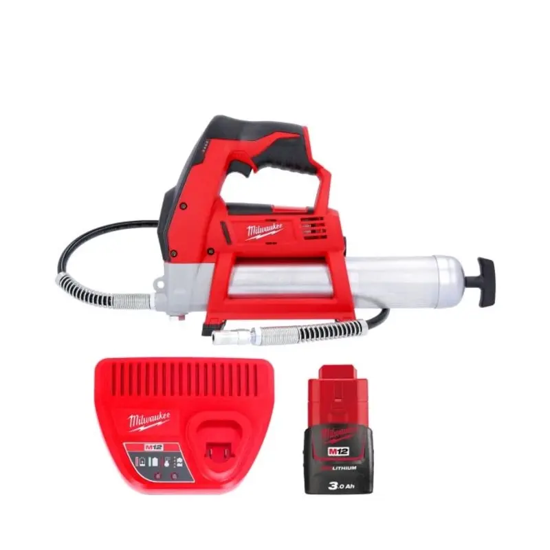 Milwaukee M12GG 12V Cordless Grease Gun With 1 x 3.0Ah Battery & Charger