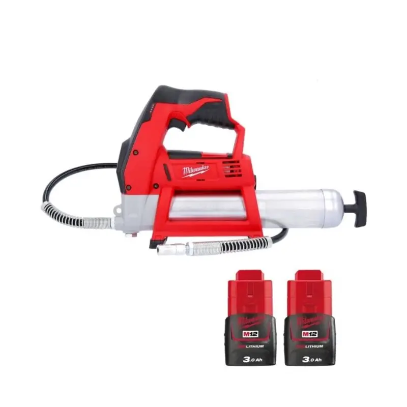 Milwaukee M12GG 12V Cordless Grease Gun With 2 x 3.0Ah Batteries