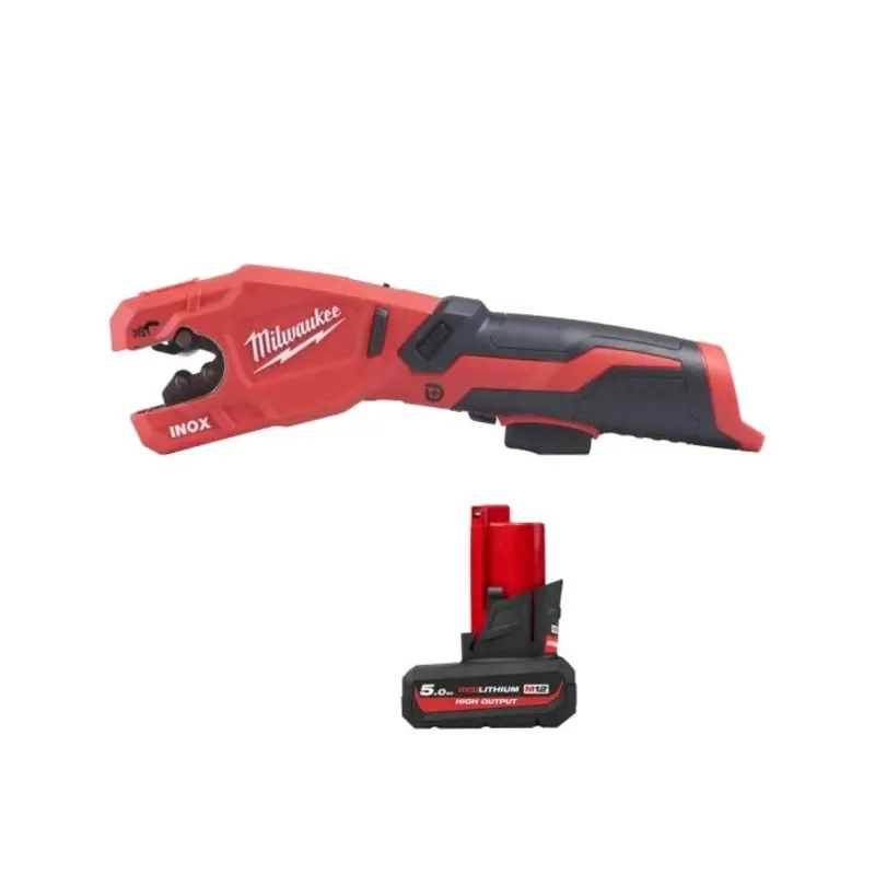 Milwaukee M12PCSS 12V Cordless Stainless Steel Pipe Cutter With 1 x 5.0Ah Battery