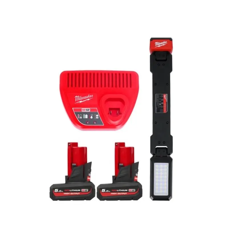 Milwaukee M12UCL 12V Under Carriage Work Light With 2 x 5.0Ah Batteries & Charger
