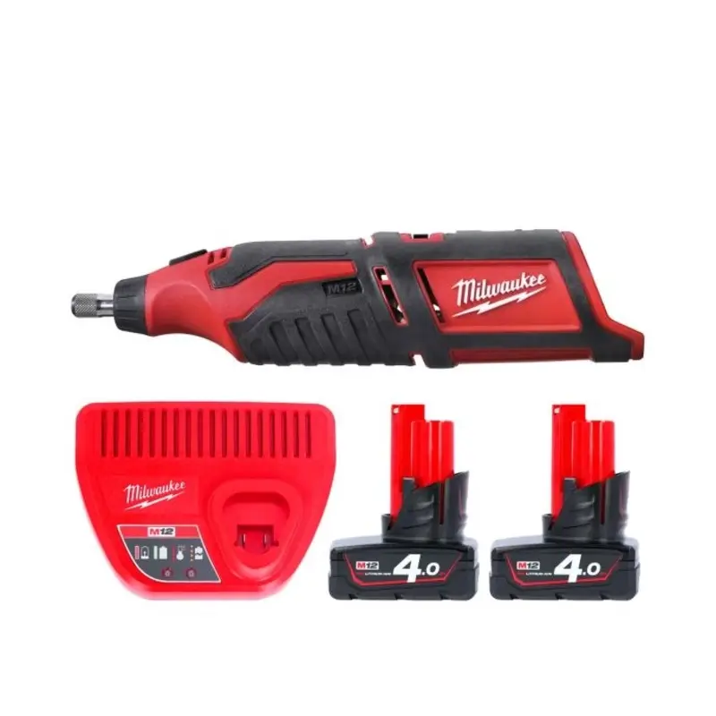 Milwaukee C12RT 12V Cordless Rotary Multi Tool With 2 x 4.0Ah Batteries & Charger