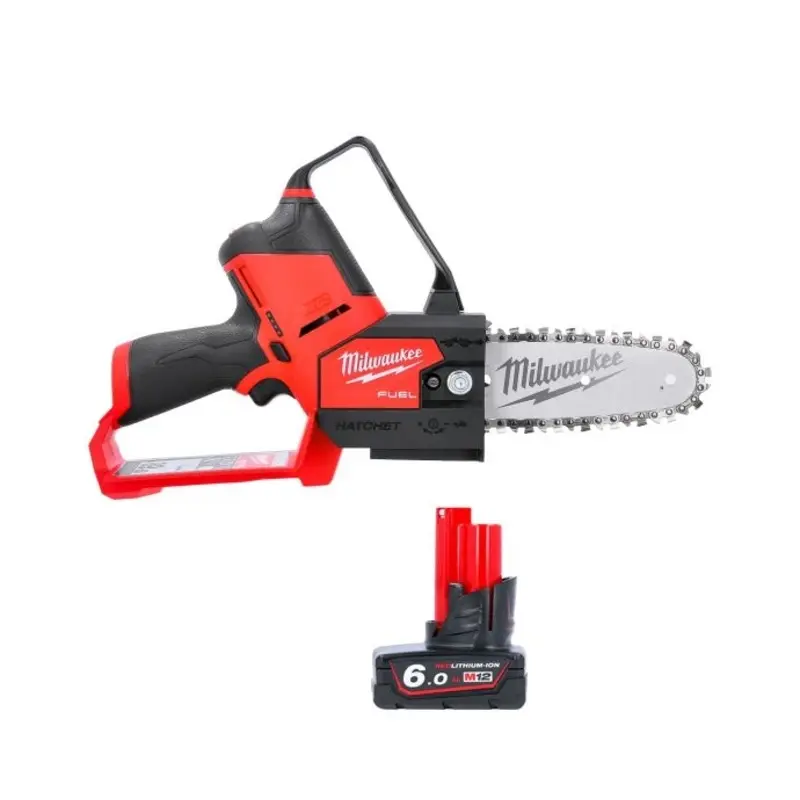 Milwaukee M12FHS 12V Fuel Hatchet Pruning Saw With 1 x 6.0Ah Battery