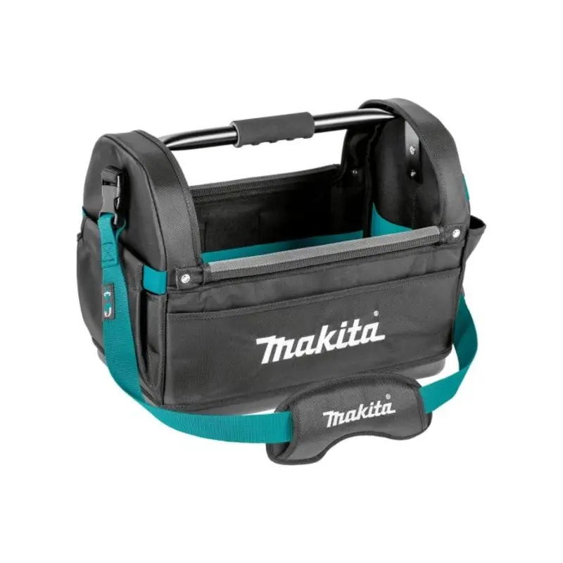 Makita Open Tool Tote Bag E-15403 With Shoulder Strap & Metal Handle 490x310x365mm
