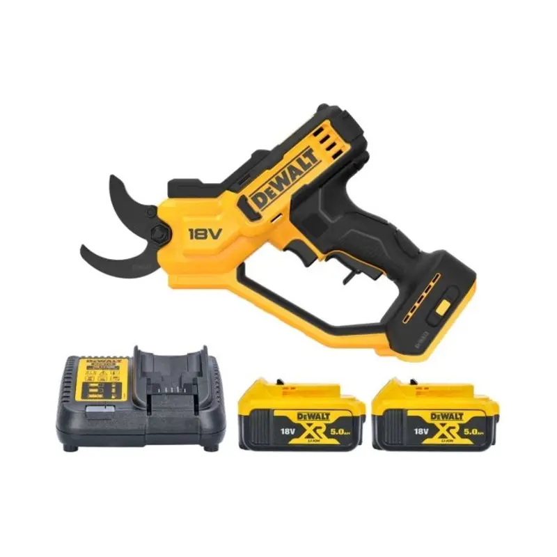 DeWalt DCMPP568 18V XR Cordless 38mm Pruner With 2 x 5.0Ah Batteries & Charger
