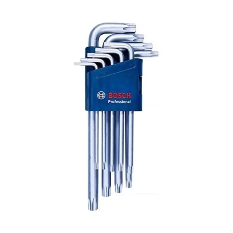Bosch Professional Allen Keys Set (Torx, 9pcs: 10, 15, 20, 25, 27, 30, 40, 45, 50mm) - 1600A01TH4
