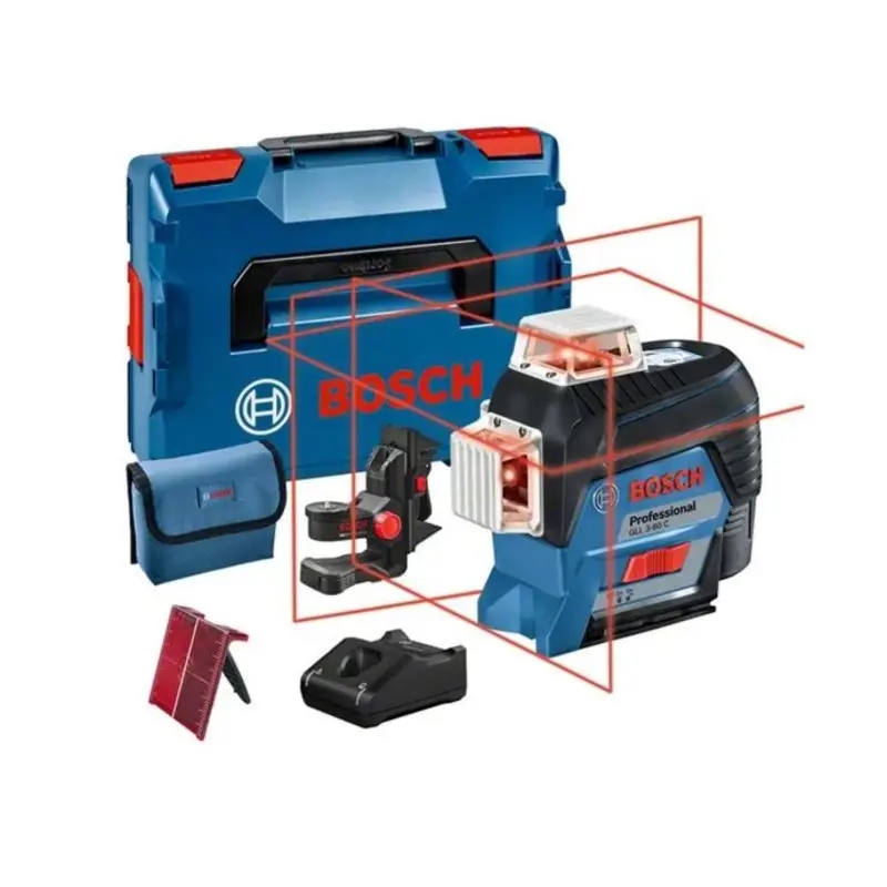 Bosch GLL 3-80 C + BM 1 set 12v 2Ah Line Laser L-Boxx Kit