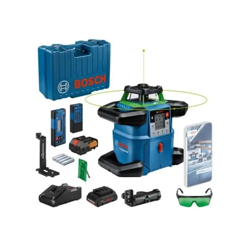 Bosch GRL 650 CHVG + LR65G + RB60 + WM6 + RC6 Professional Rotary Laser - 0601061V70