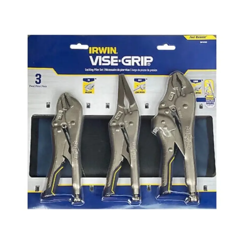 IRWIN VIST76KBT Fast Release Locking Pliers Set of 3 7R 9LN & 10WR