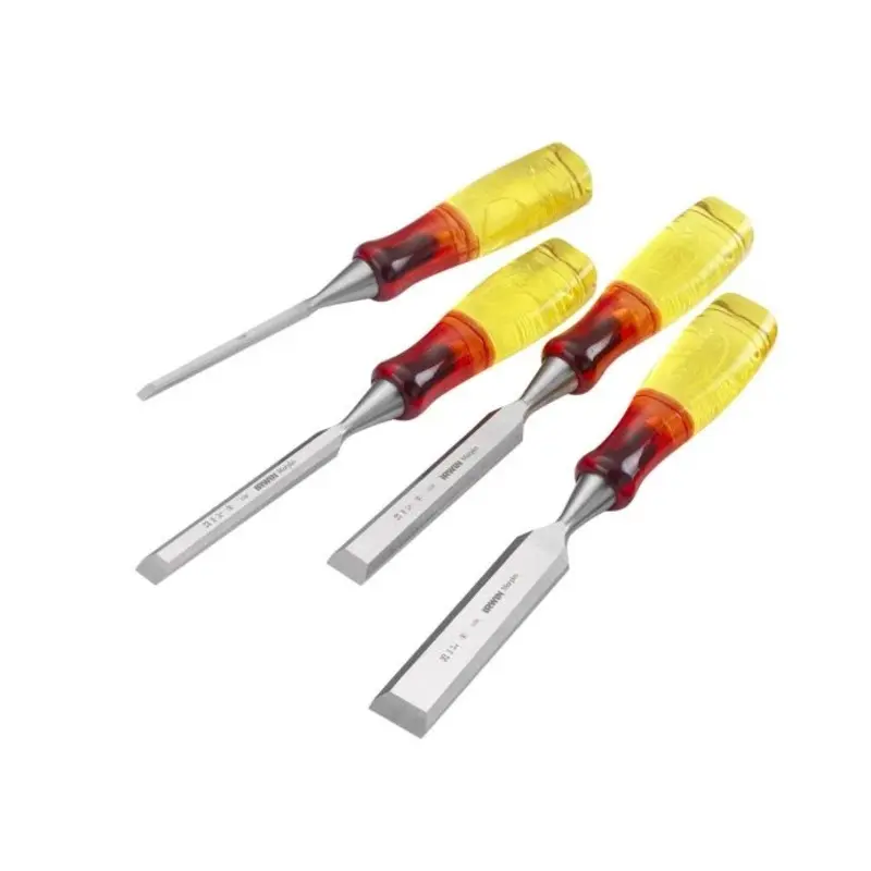 IRWIN MAR373S4N Bevel Edge Chisel Splitproof Handle Set 4 Piece