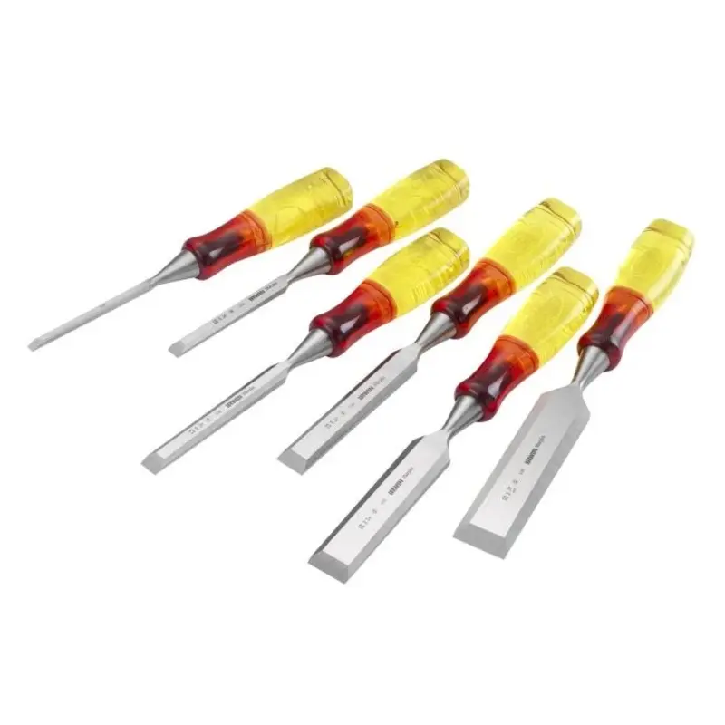 IRWIN MAR373S6 Bevel Edge Chisel Splitproof Handle Set 6 Piece