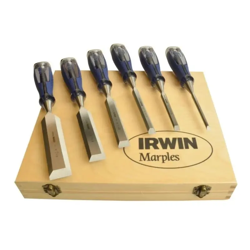 IRWIN MAR750S6 Splitproof Pro Bevel Edge Chisel Set 6 Piece