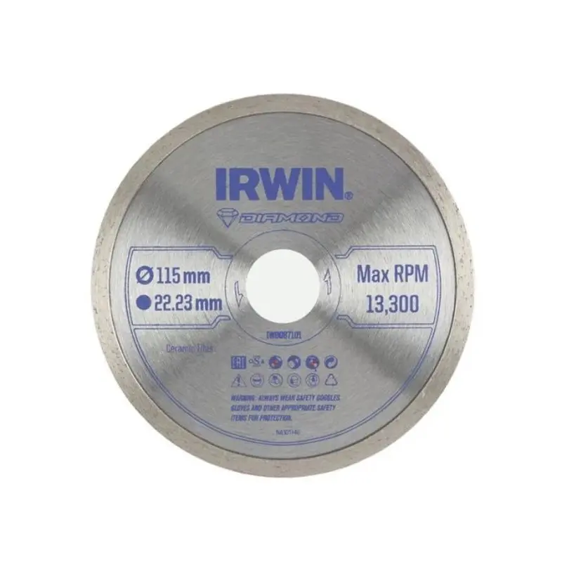 IRWIN IRWIW8087101 Continuous Rim Diamond Blade 115 x 22.23mm