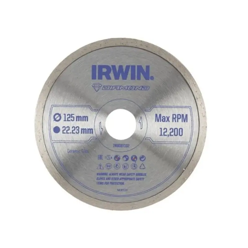 IRWIN IRWIW8087102 Continuous Rim Diamond Blade 125 x 22.23mm