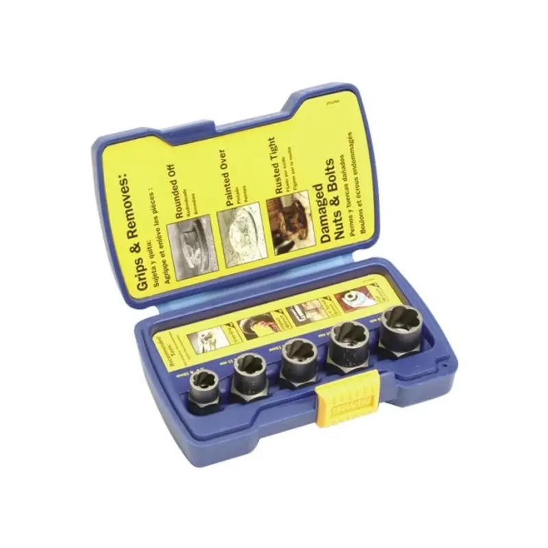 IRWIN IRW10504634 5 Piece Bolt Grip Fastener Remover Base Set