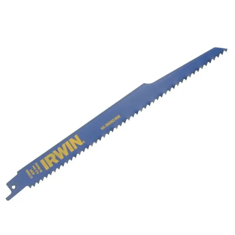 IRWIN IRW10506430 956R Sabre Saw Blade Nail Embedded Wood Cutting 225mm Pack of 2