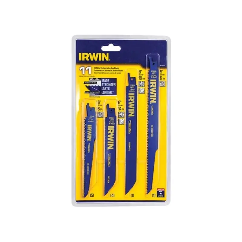 IRWIN IRW4935496 Bi-Metal Reciprocating Blade Set 11 Piece