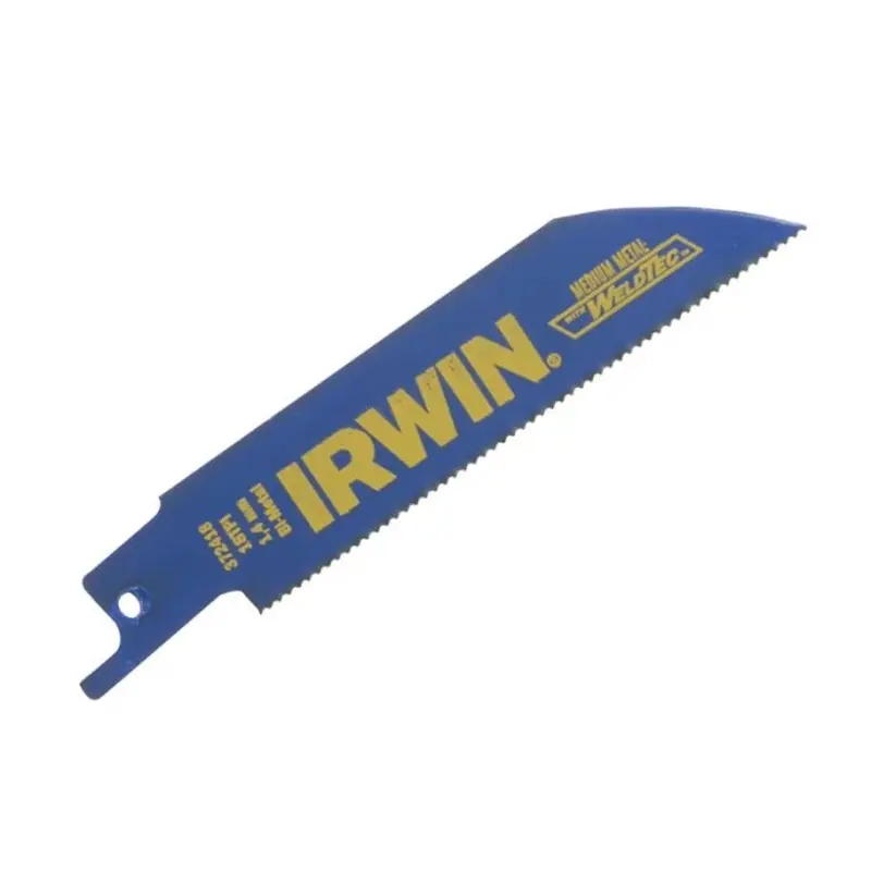 IRWIN IRW10504148 418R 100mm 18 TPI Sabre Saw Blade Metal Cutting Pack of 5
