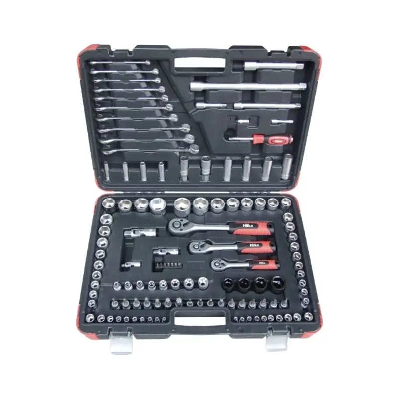 Hilka 120 pce 1/4", 3/8" & 1/2" Dr Socket Set
