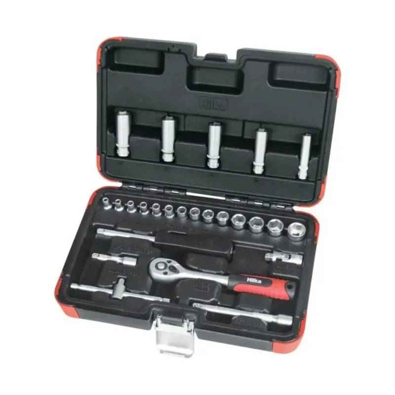 Hilka 25 pce 1/4" Drive Socket Set Metric