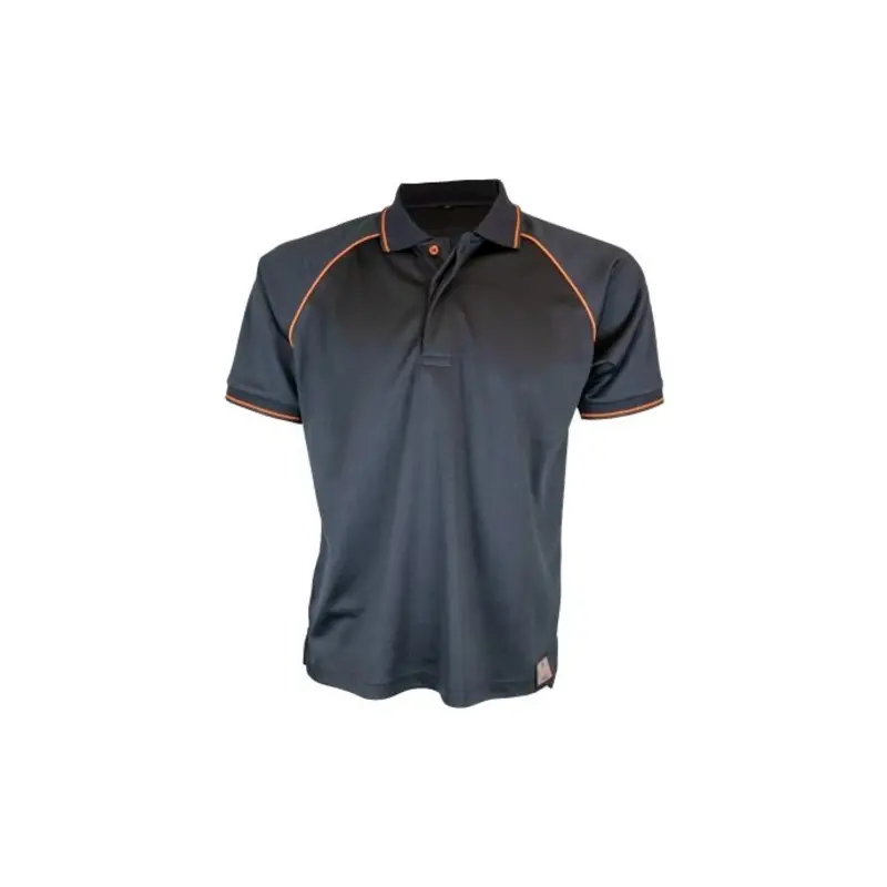 Unbreakable - Newark BLACK / ORANGE TRIMMED POLO