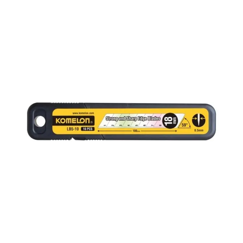 Komelon LB510 18mm Snap-Off Blades Pack of 10