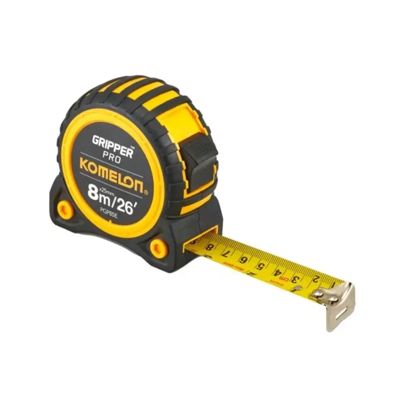 Komelon PGP85E Gripper Tape Measure 8m/26ft - Width 25mm