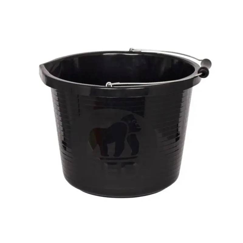 Red Gorilla GORPRMBK 14 Litre (3 gallon) Premium Bucket - Black